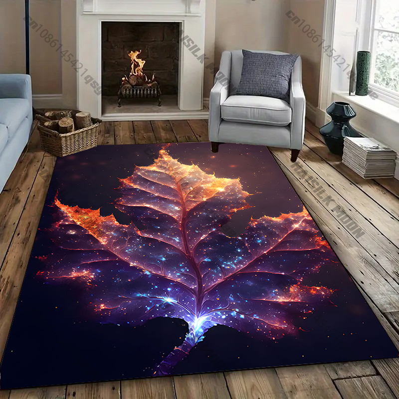 Luxury Home Textiles Usa - Dywan z motywem świecących liści do