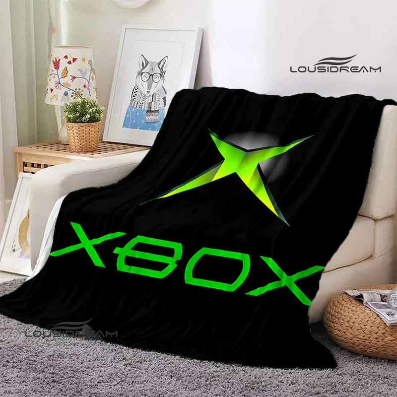 Home Textiles Logo - Koc polarowy z logo Xbox, miękki,