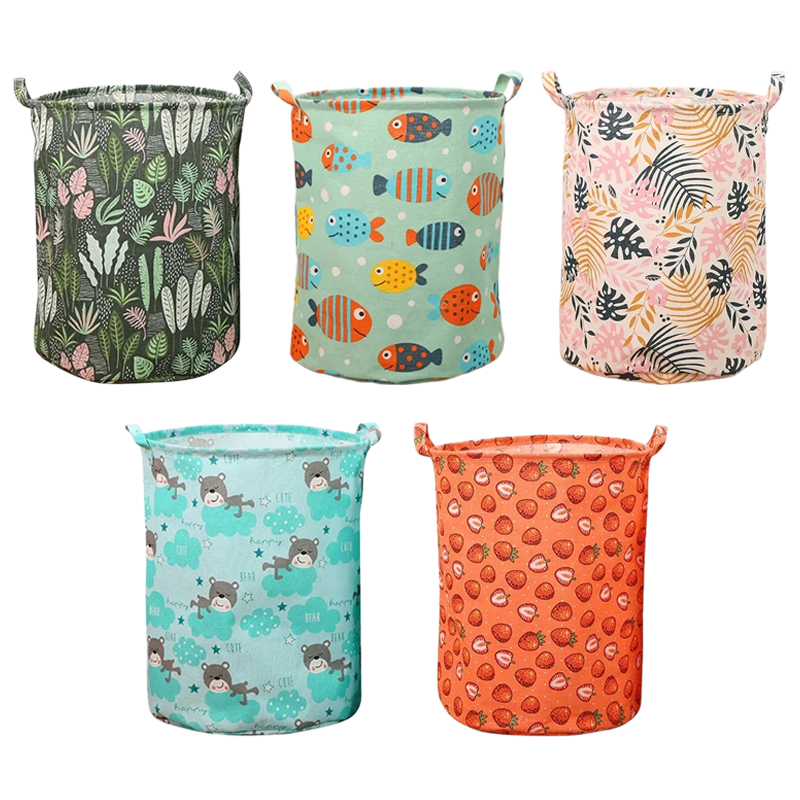 Linum Home Textiles - Kosz na pranie z bawełnianego lnu