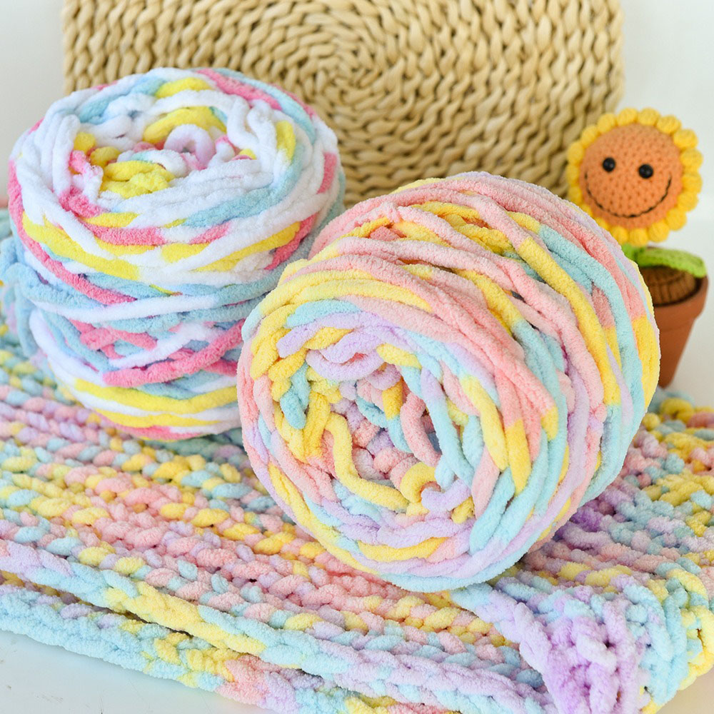 Wool Blanket Herringbone - 100g/kulka mieszane kolorowe barwniki pasek lodowy