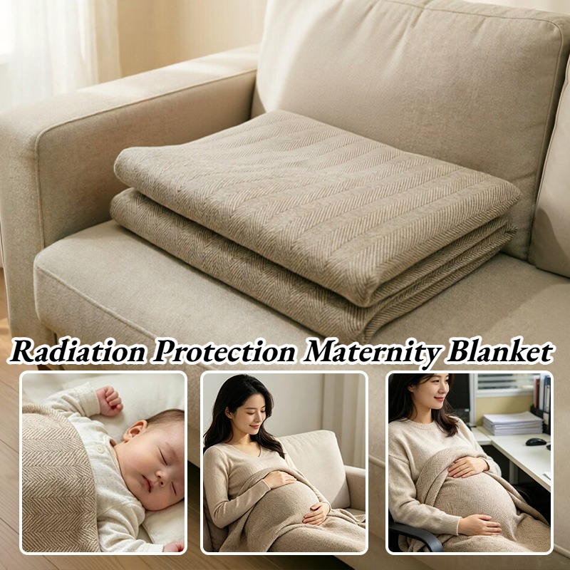 Wool Blanket Herringbone - Koc ciążowy chroniący przed promieniowaniem, koc