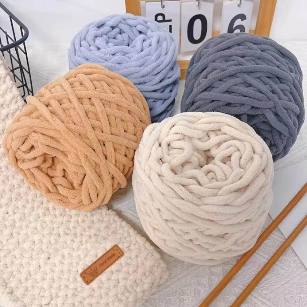 Wool Blanket Herringbone - 1 SZT. 100g Sznur Chenille do