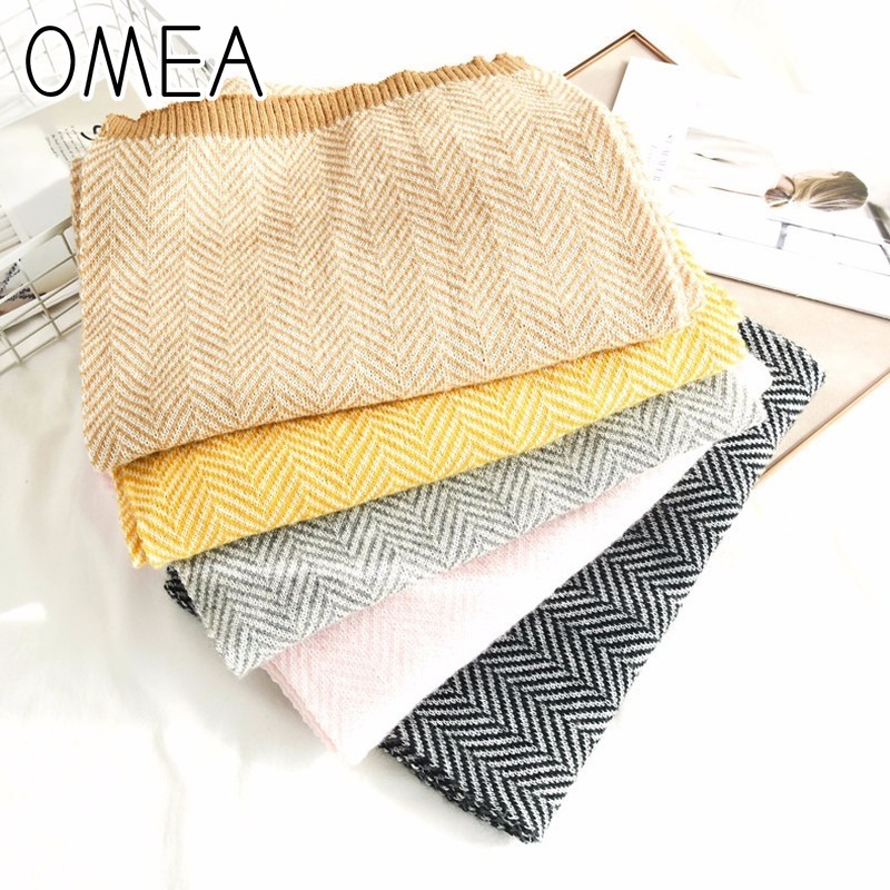 Wool Blanket Herringbone - OMEA 2019 kaszmirowy szalik akcesoria zimowe