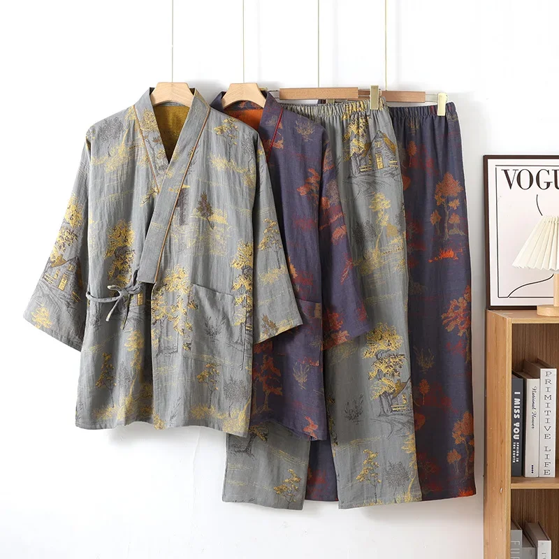 Linum Home Textiles - Męskie kimono na wiosnę i jesień