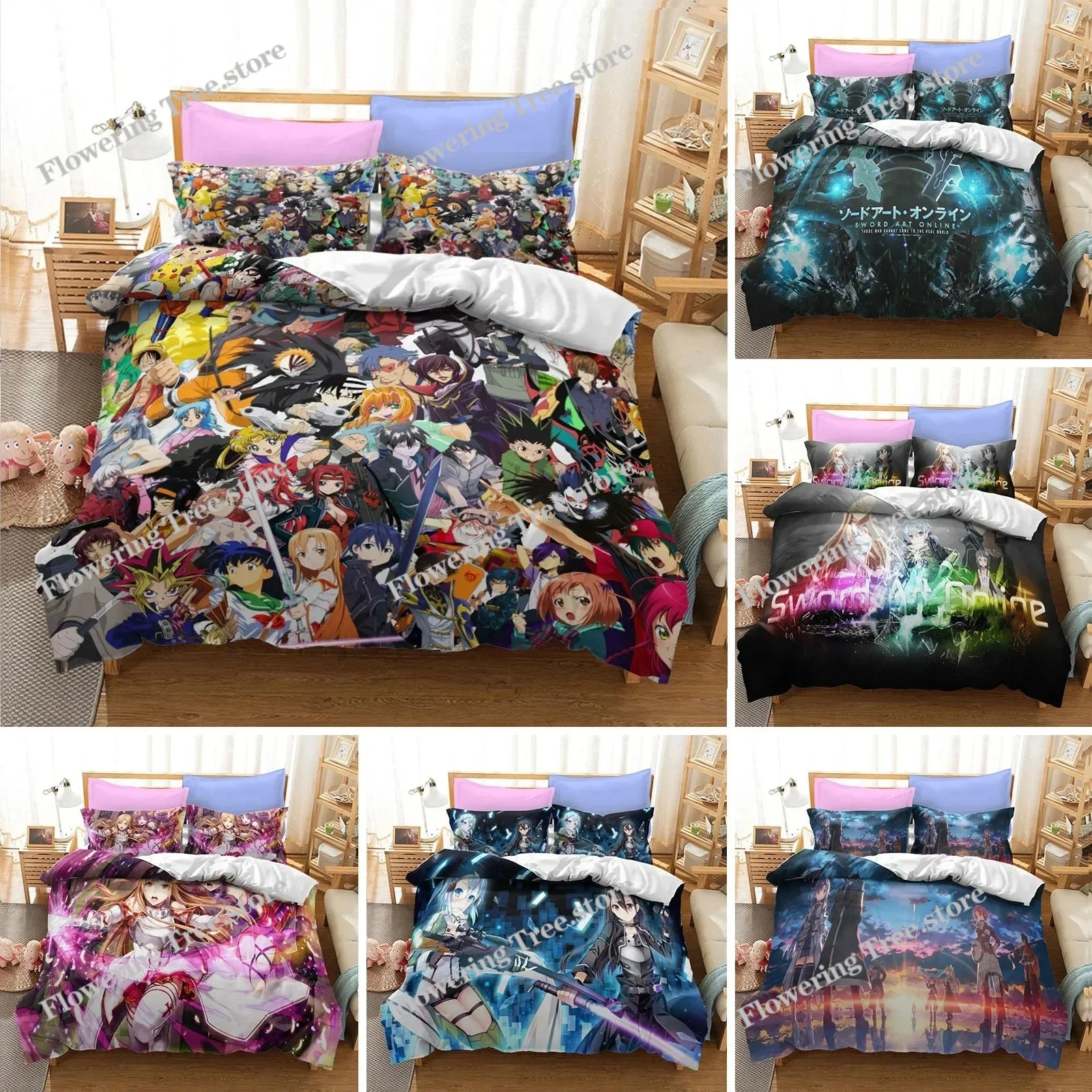 Home Textiles Online - Zestaw pościeli Anime Sword Art Online,