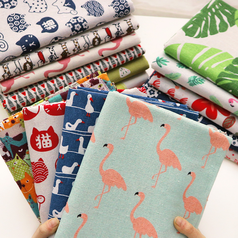 Tkanina lniana z nadrukiem fla – Linum Home Textiles recenzja i cena
