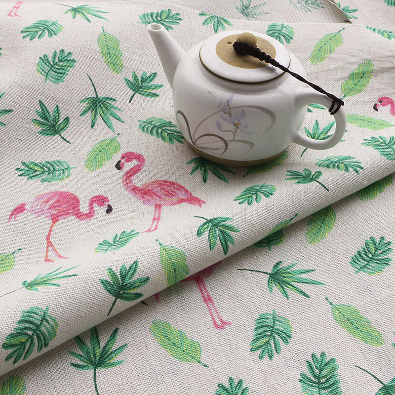 Tkanina lniana z nadrukiem fla – Linum Home Textiles recenzja i cena