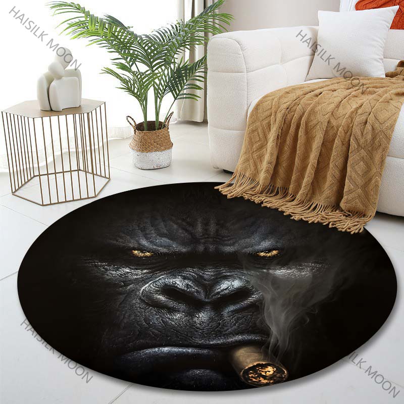 Dywan okrągły z nadrukiem sztu – Luxury Home Textiles Usa recenzja i cena
