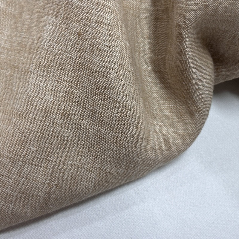 Jasnobrązowa, czysta lniana tk – Linum Home Textiles recenzja i cena