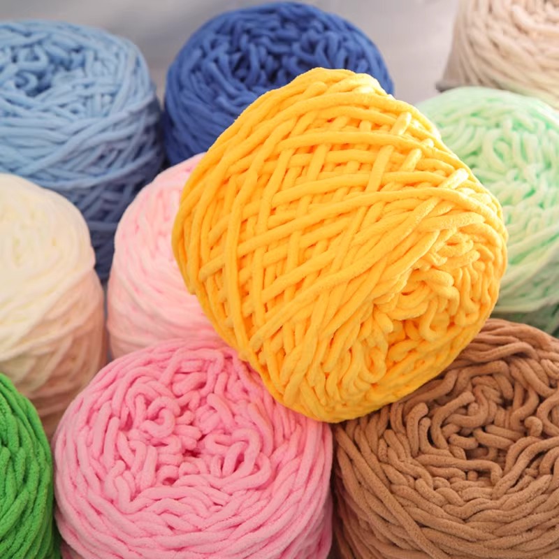 6 SZTUK 600g Włóczka Chenille  – Wool Blanket Herringbone recenzja i cena