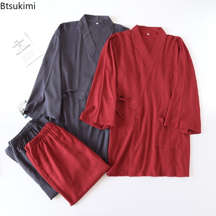 Męskie japońskie kimono, szlaf – Linum Home Textiles recenzja i cena