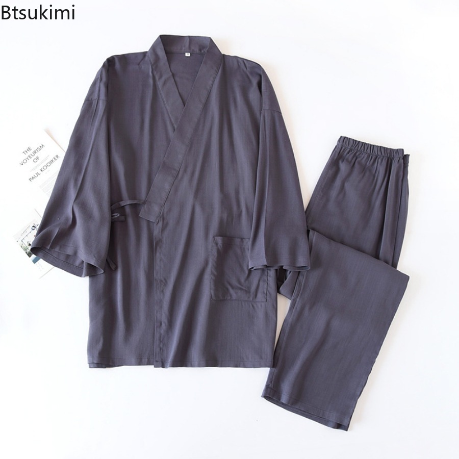 Męskie japońskie kimono, szlaf – Linum Home Textiles recenzja i cena