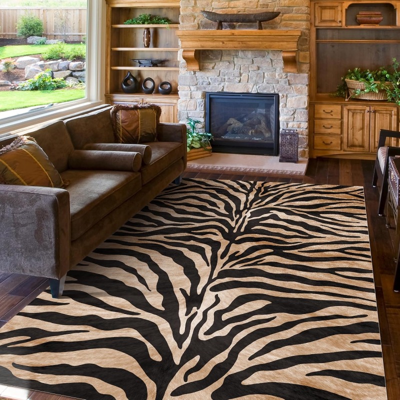 Dywan do salonu w paski tygrys – Home Textiles Online recenzja i cena